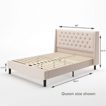 Load image into Gallery viewer, Desmond Upholstered Platform Bed Frame