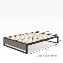 Load image into Gallery viewer, 2019 GOOD DESIGN™ Award Winner - Suzanne Metal and Wood Platforma Bed Frame